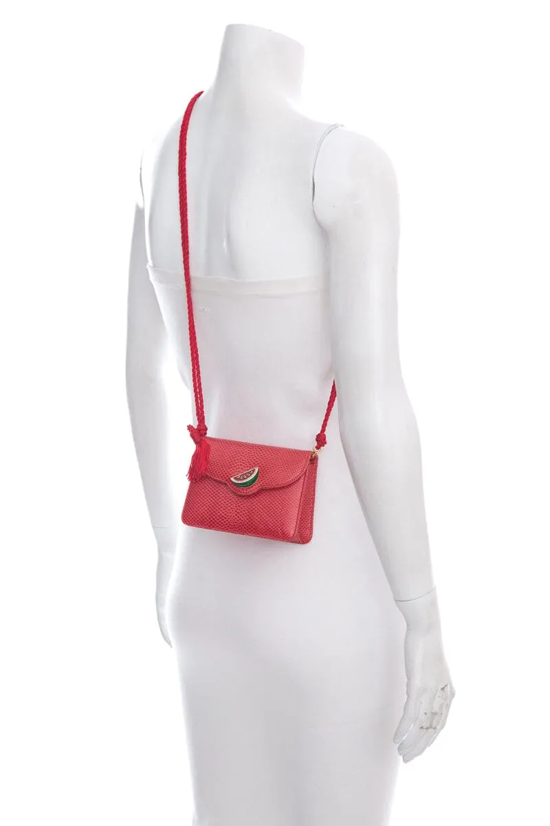 Judith Leiber Red Watermelon Detail Clutch NWT