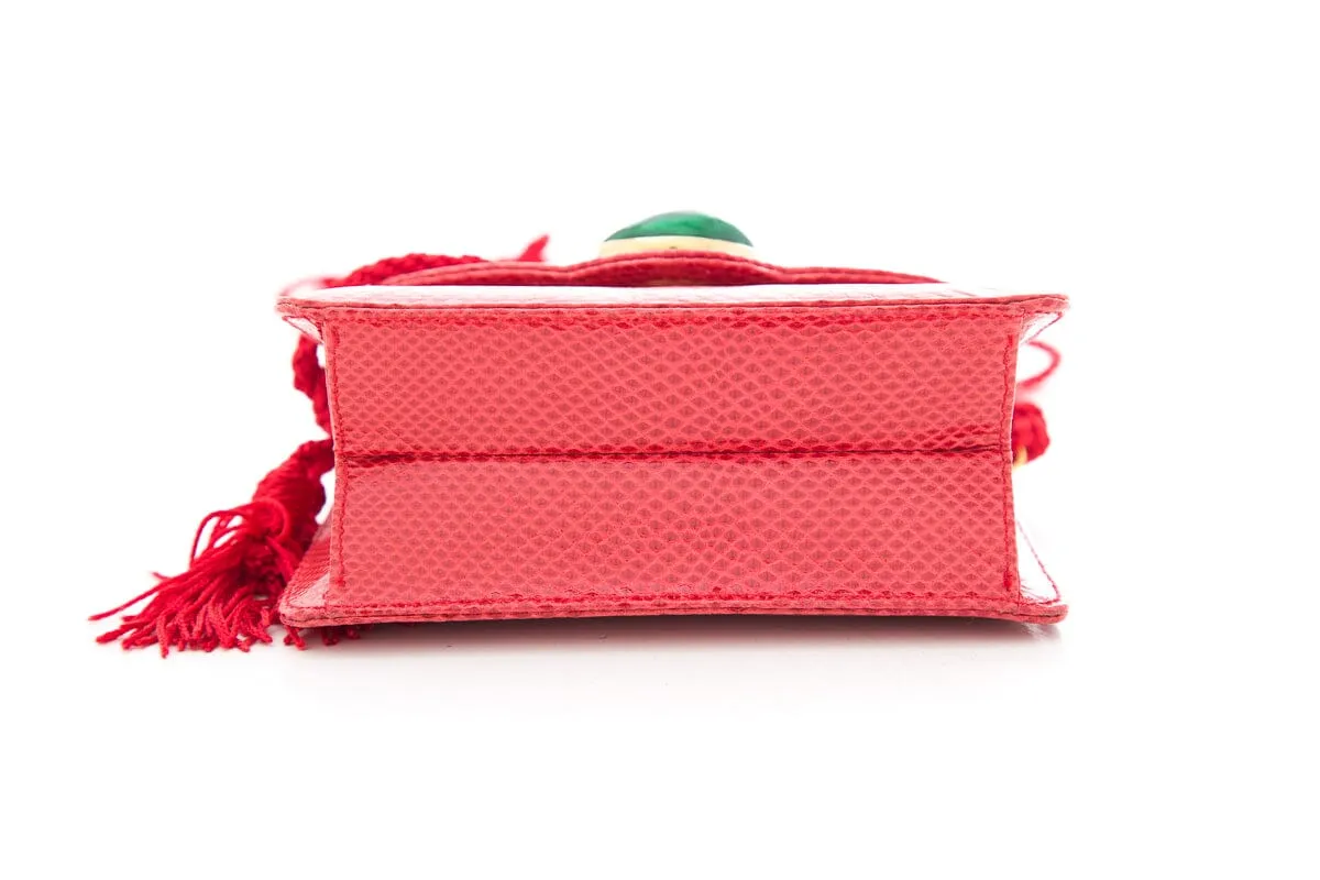 Judith Leiber Red Watermelon Detail Clutch NWT