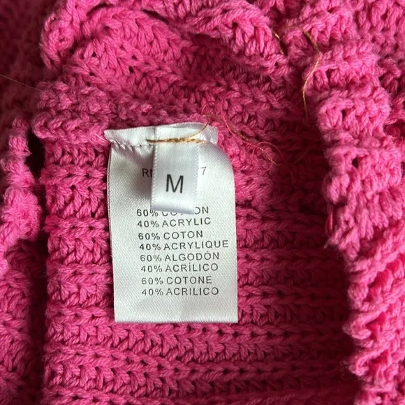 Judith March Pink Star-Embellished Sweater