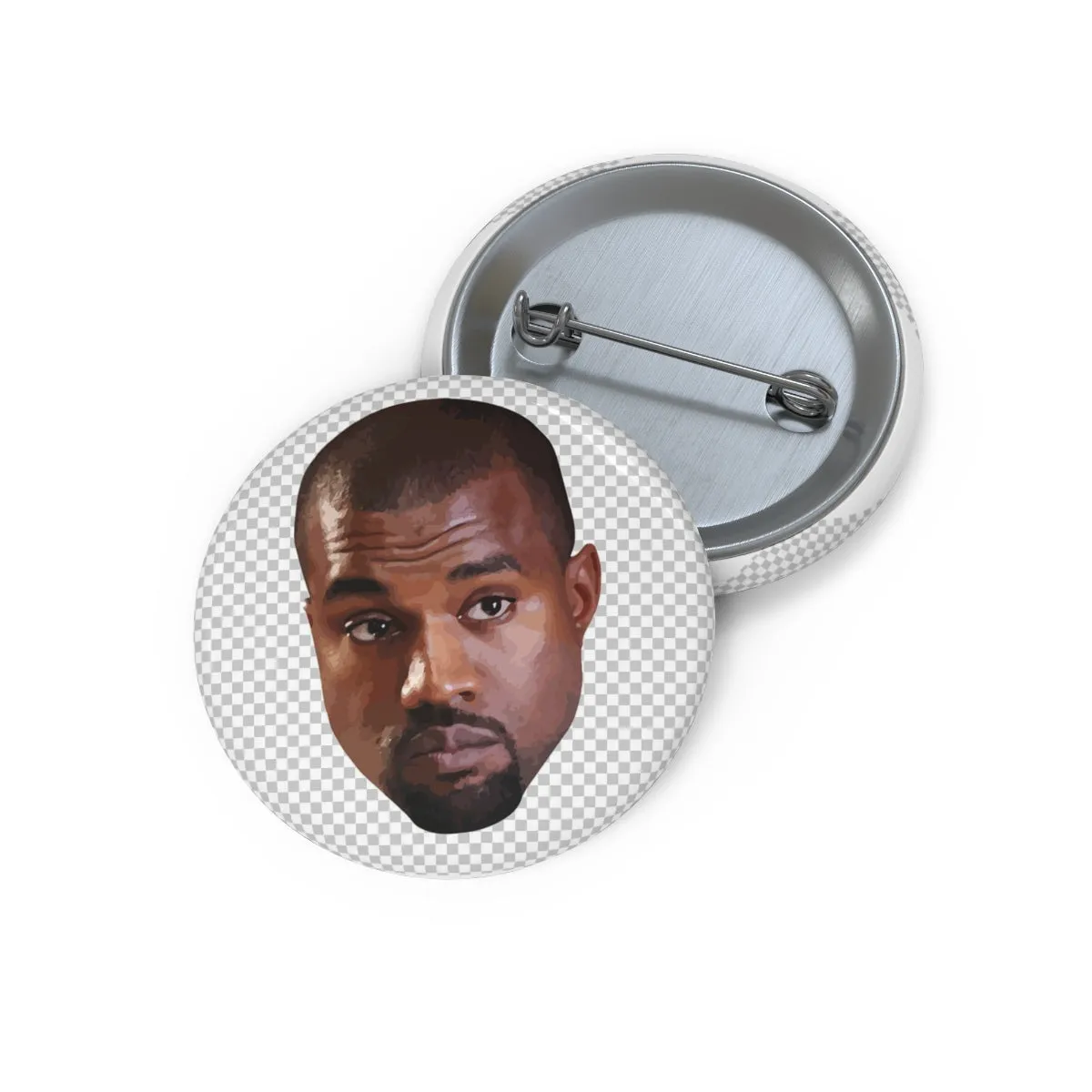 Kanye West Meme Face Pin Buttons
