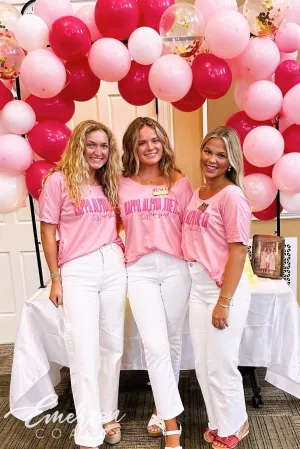 Kappa Alpha Theta Pink Sisterhood Slouchy Tee