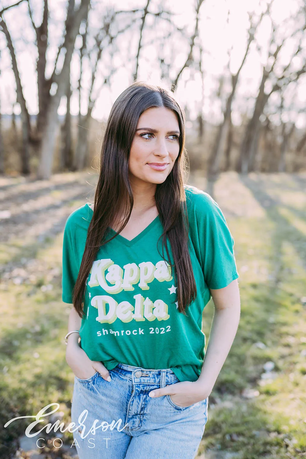 Kappa Delta Spaghetti Dinner Slouchy Vneck