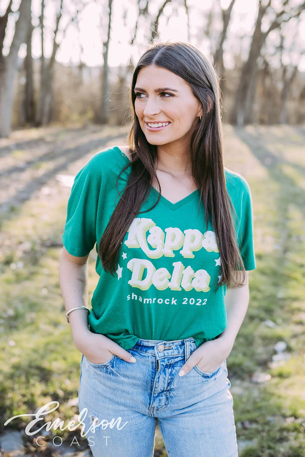 Kappa Delta Spaghetti Dinner Slouchy Vneck