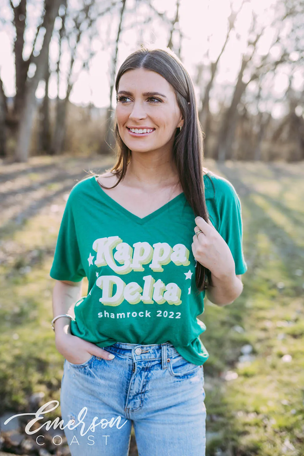 Kappa Delta Spaghetti Dinner Slouchy Vneck