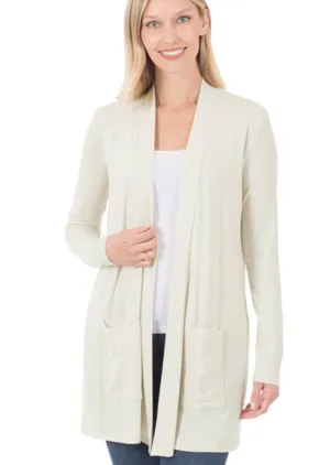 Kaprice Slouchy Pocket Cardigan | Bone