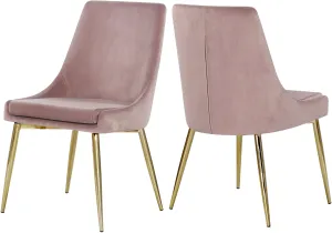 Karina Pink Velvet Dining Chair