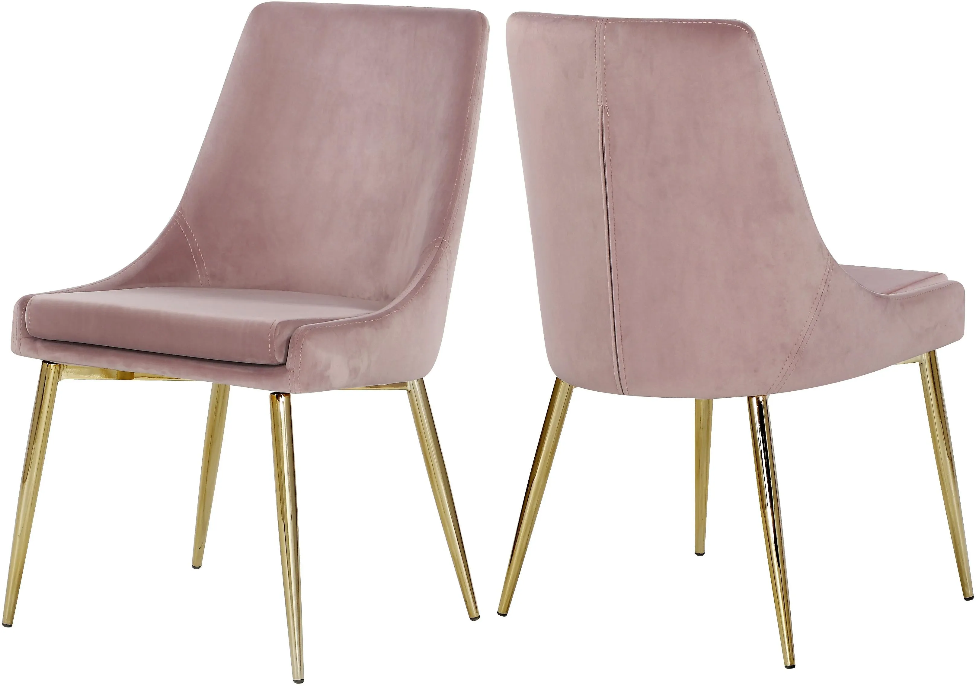 Karina Pink Velvet Dining Chair