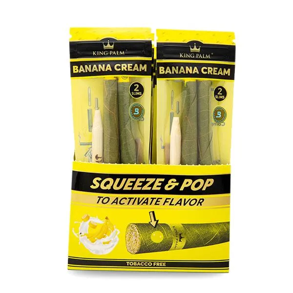 King Palm Slim Size - Banana Cream - 20ct - 2pk - (1 Display)