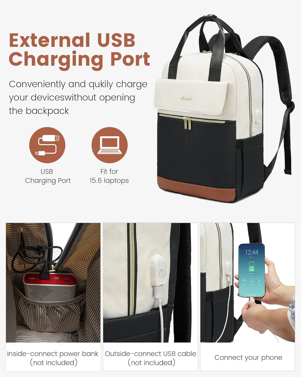 Laptop Backpack with round edge - Urban 3, 15.6"