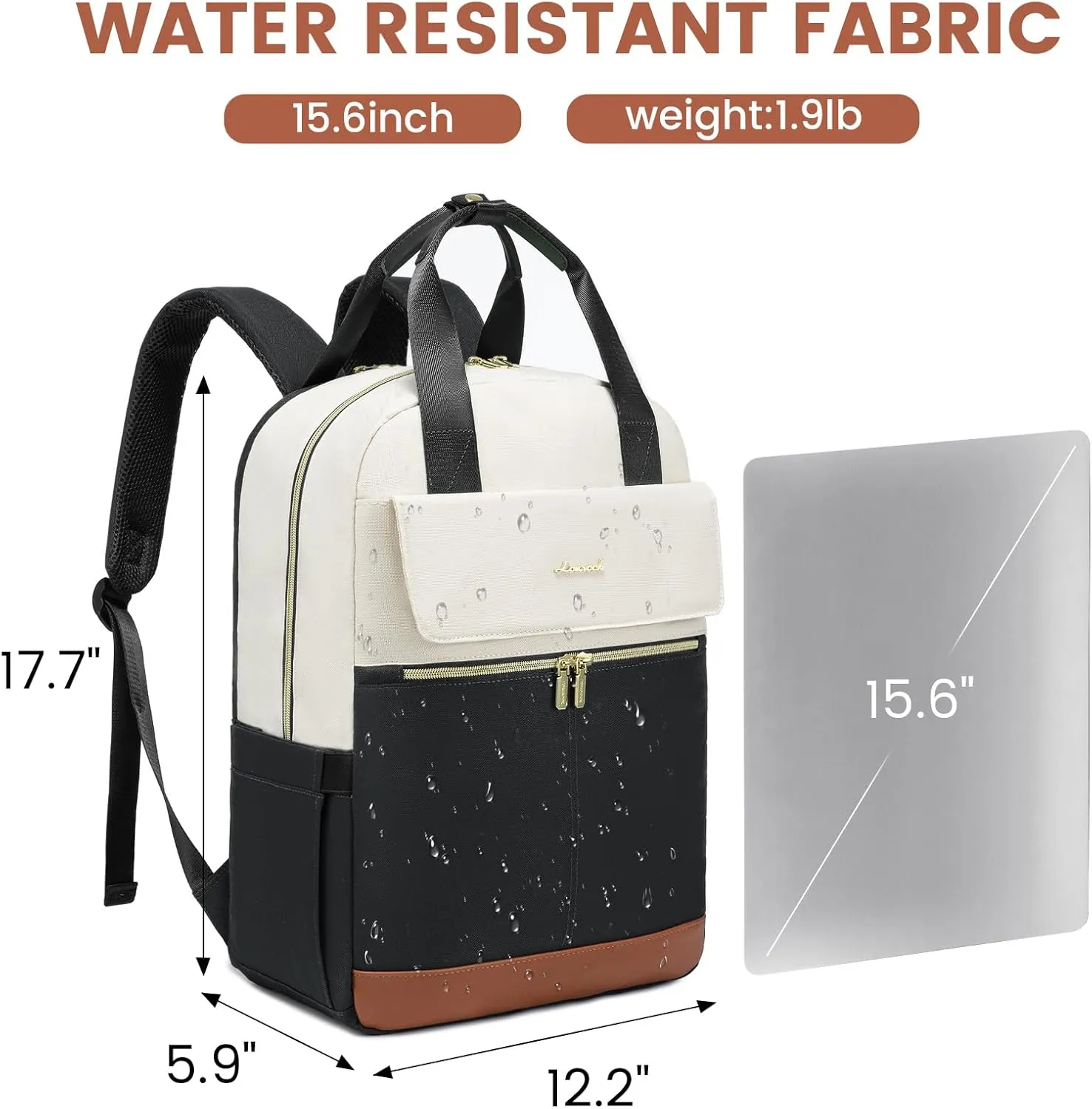 Laptop Backpack with round edge - Urban 3, 15.6"