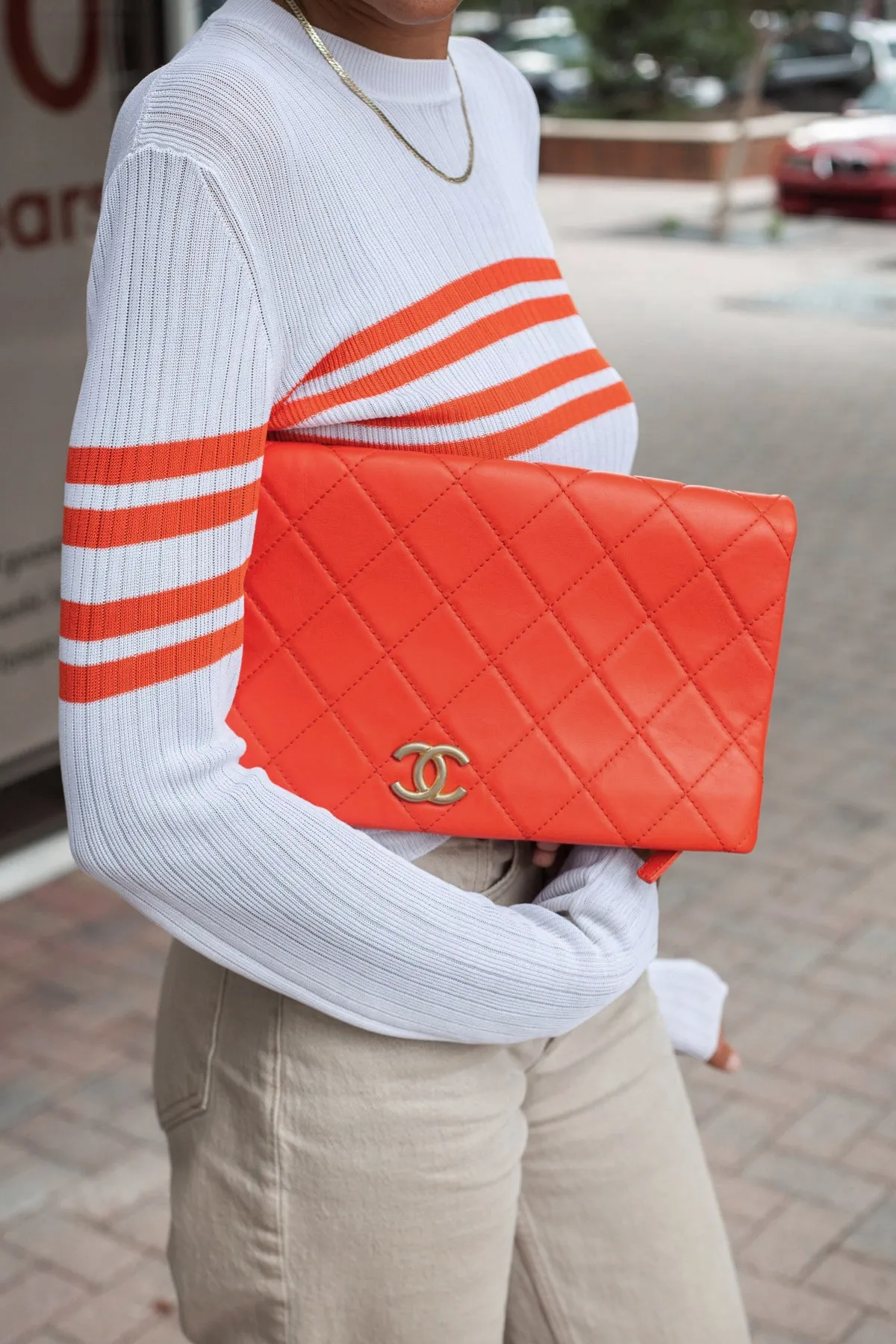 Large Foldover Clutch Bag