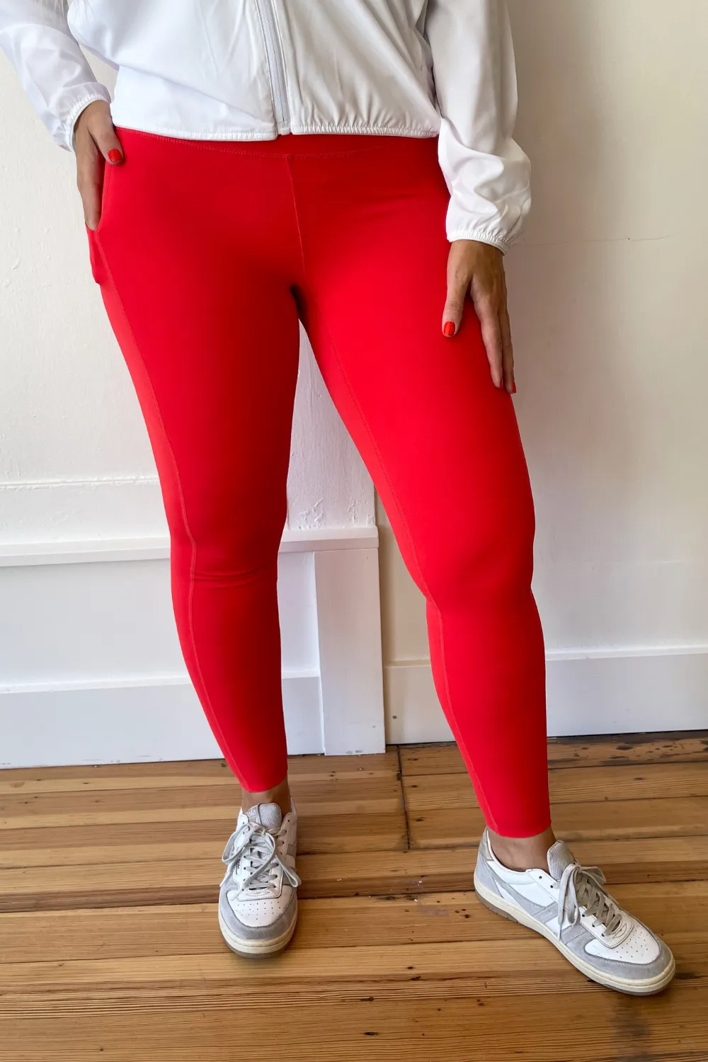 Laser Cut Foldover Highwaist Leggings