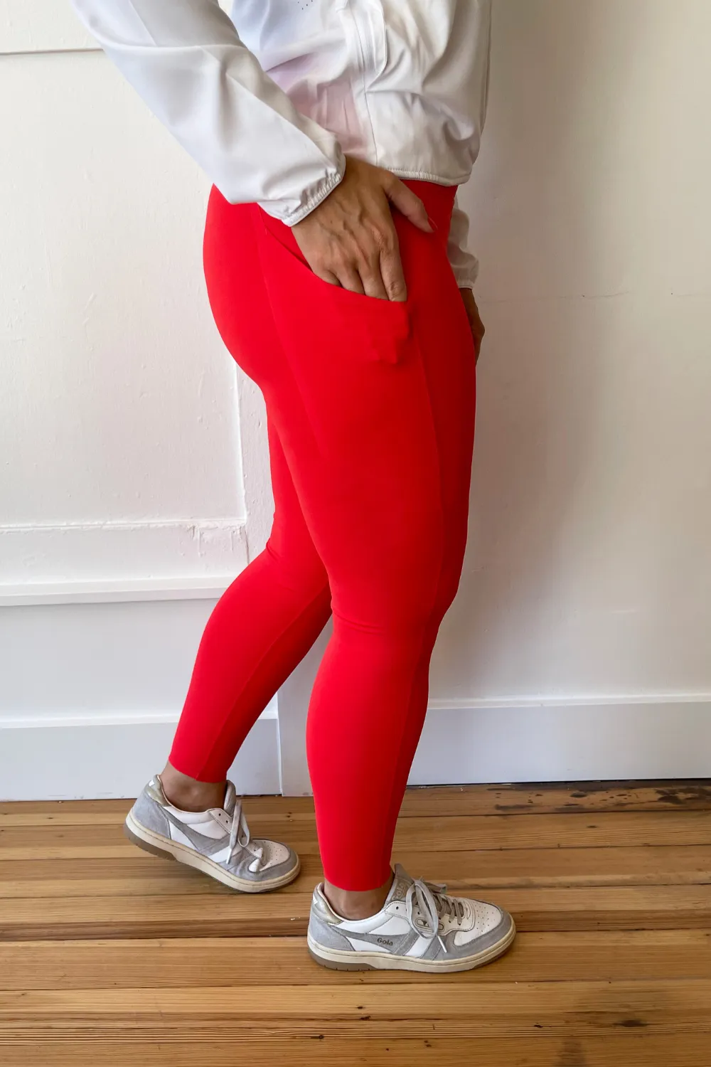 Laser Cut Foldover Highwaist Leggings