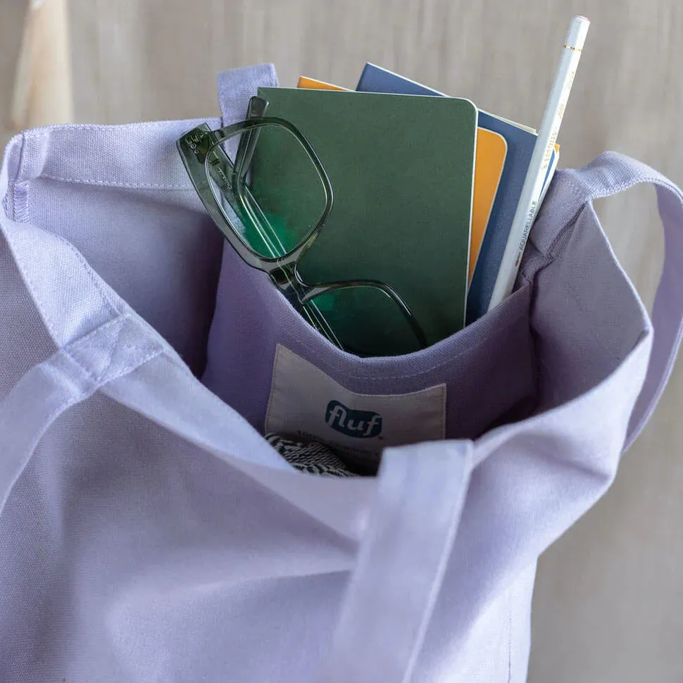 Lavender Slouchy Tote Bag
