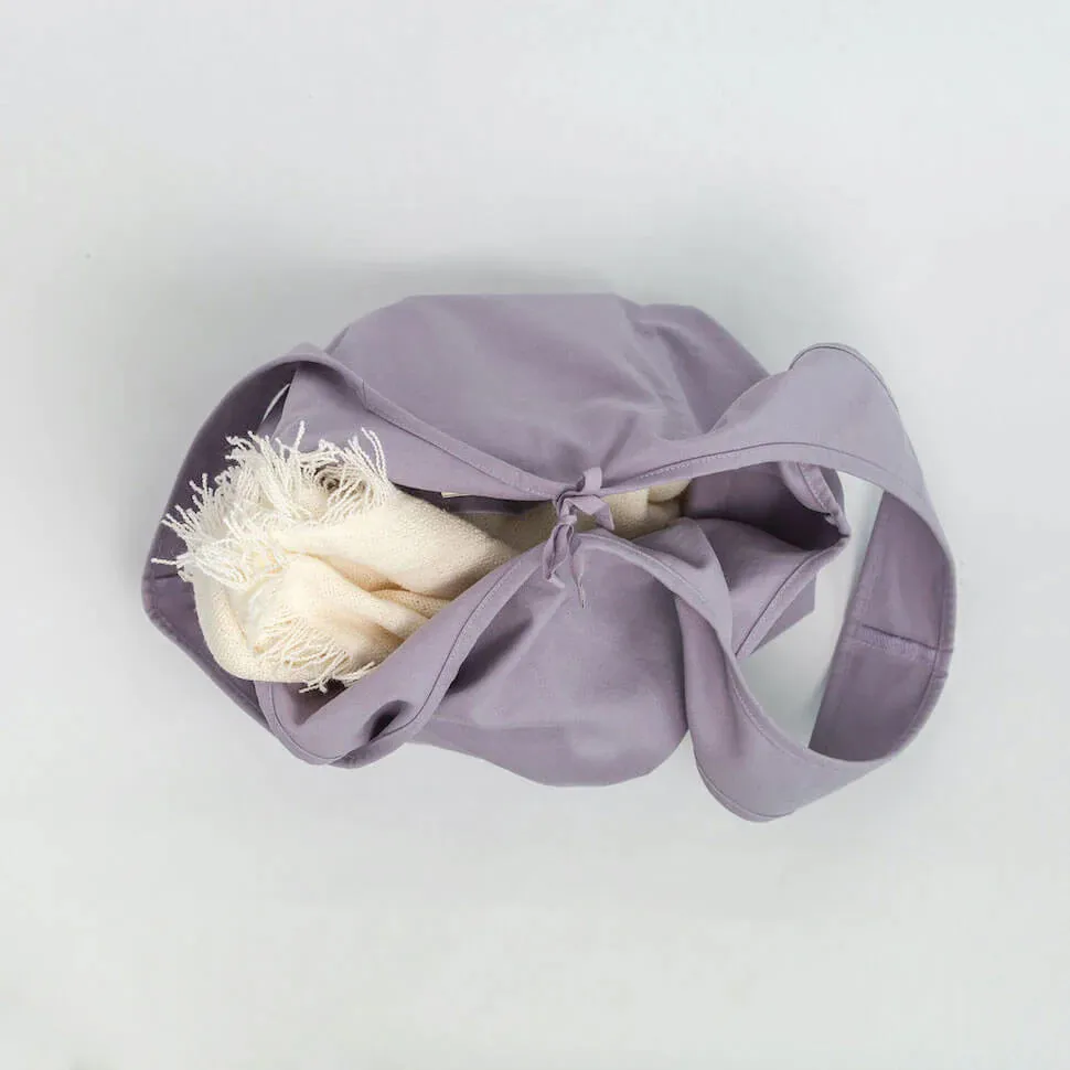 Lavender Slouchy Tote Bag