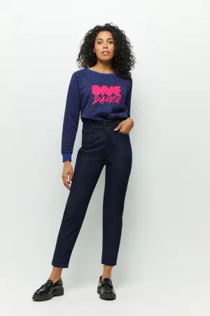 LE FAYE - Jean slouchy marine 7/8ème