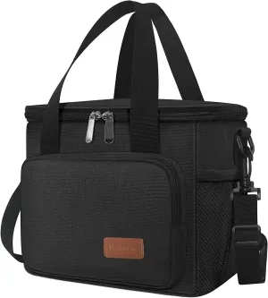 Leakproof Lunch Bag, Lunch Cooler Bag with Adjustable Shoulder Strap for Work Office Picnic and Beach