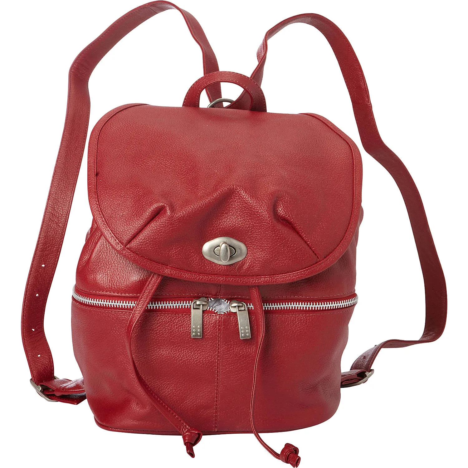 LEATHER DRAWSTRING BACKPACK