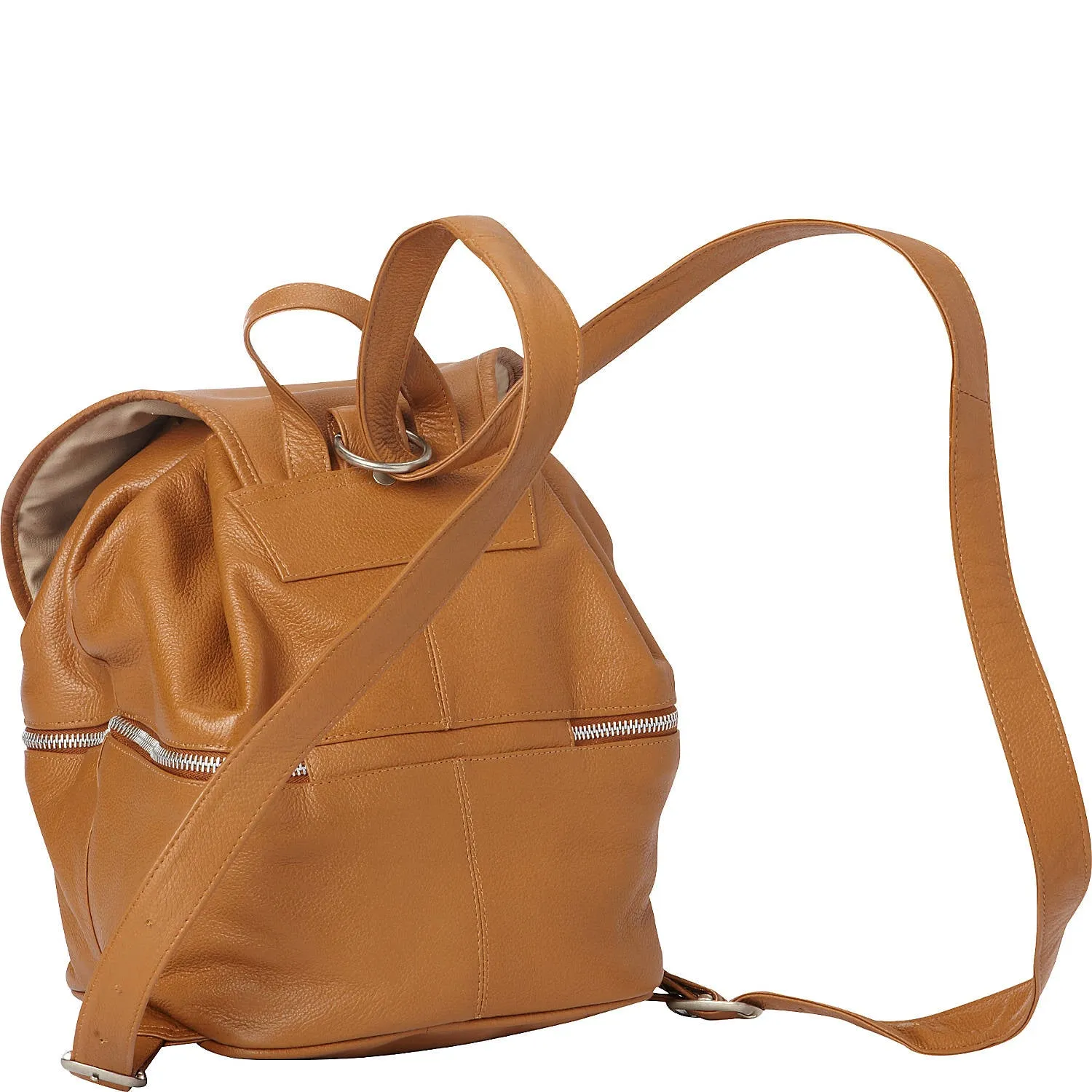 LEATHER DRAWSTRING BACKPACK