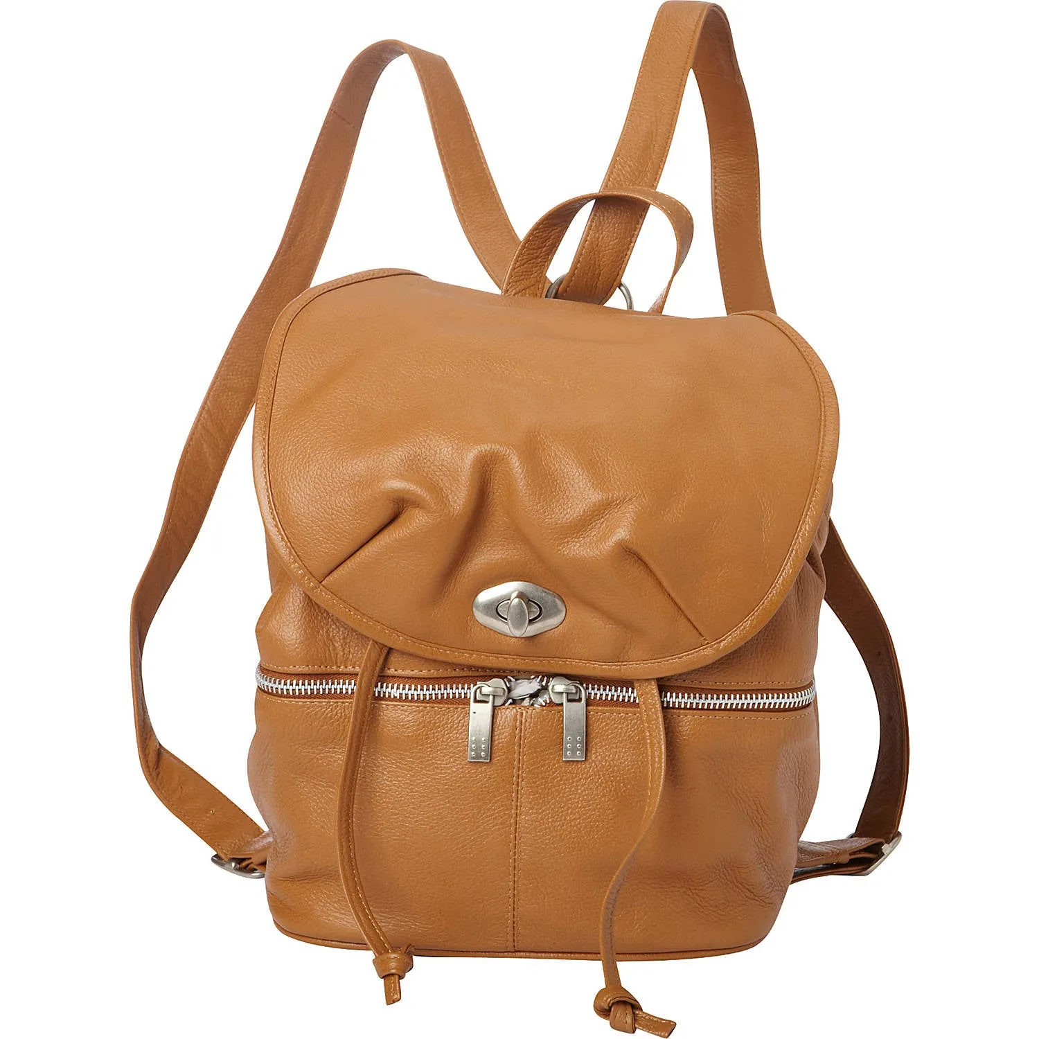 LEATHER DRAWSTRING BACKPACK