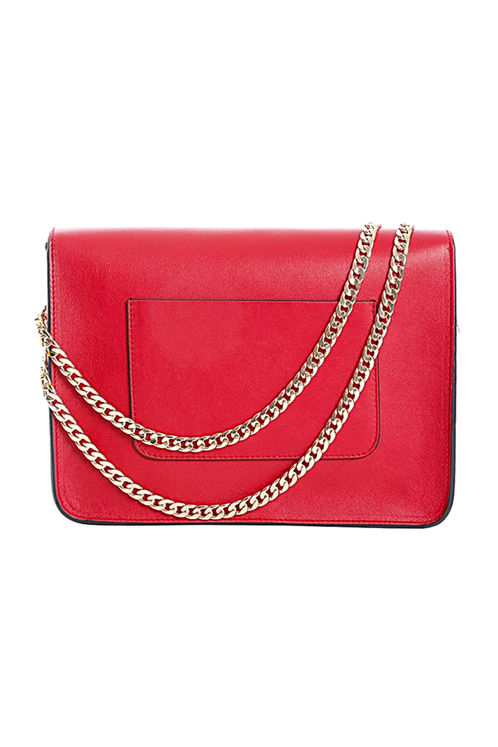 Leather Shoulder Bag with Detachable Guard Purse