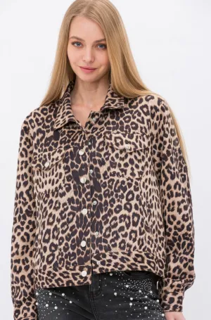 Leopard Boxy Jacket