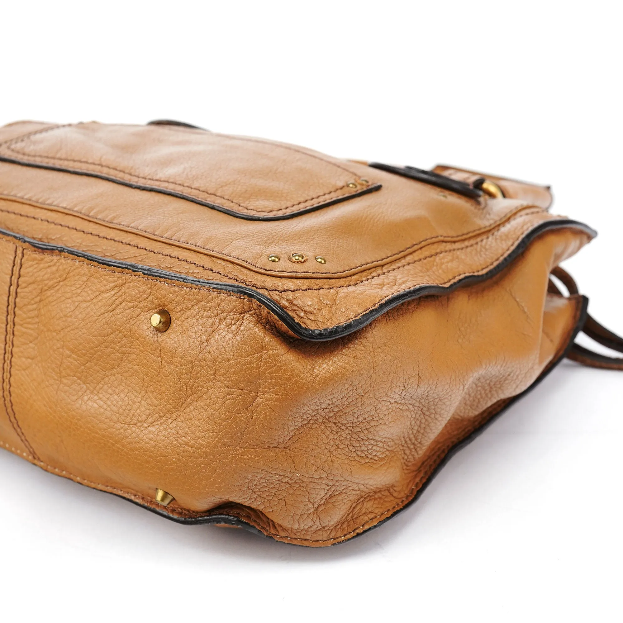 Light Brown Leather Paddington Tote Bag