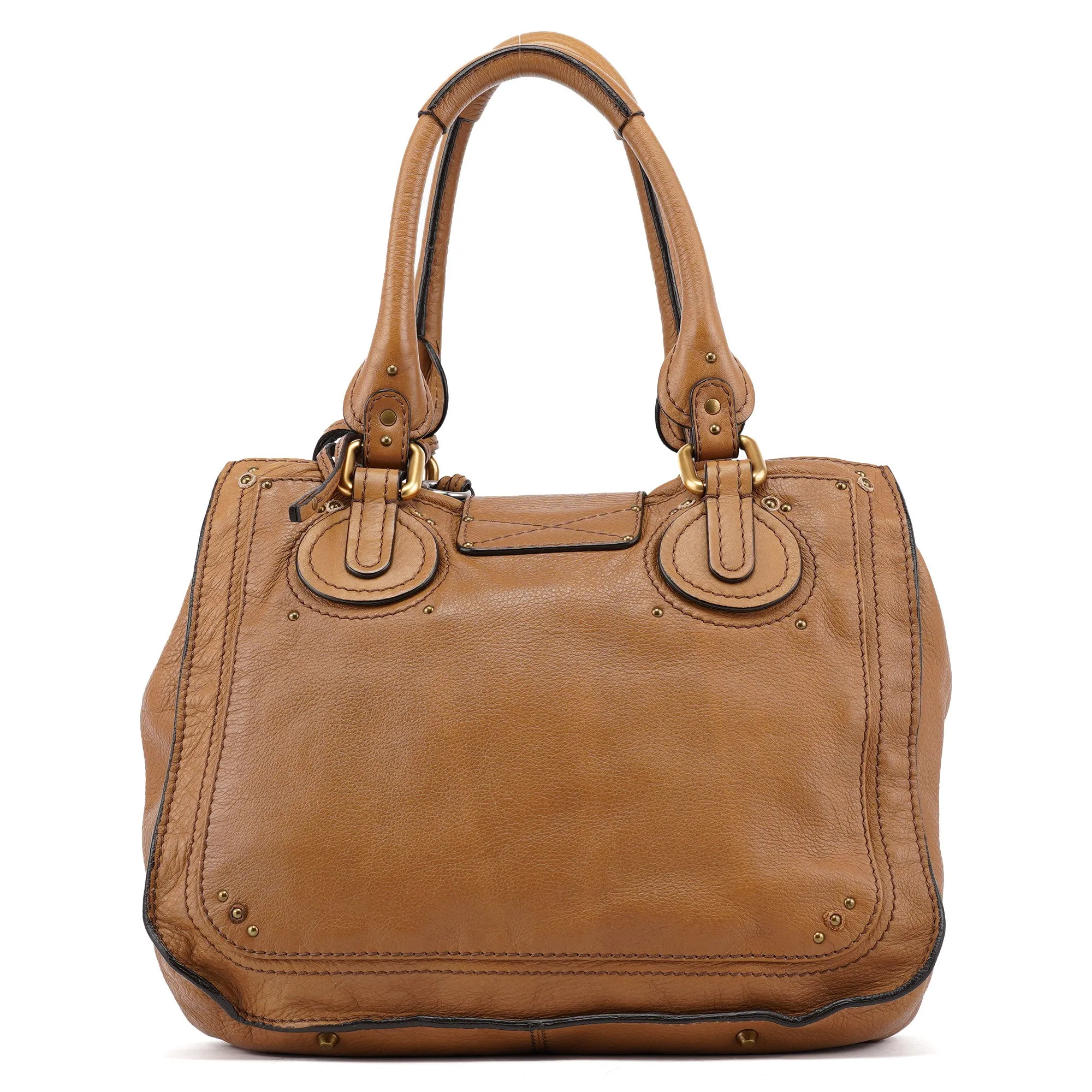 Light Brown Leather Paddington Tote Bag