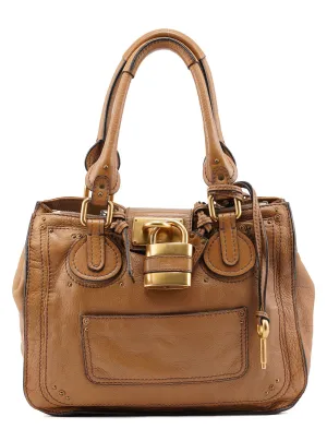 Light Brown Leather Paddington Tote Bag