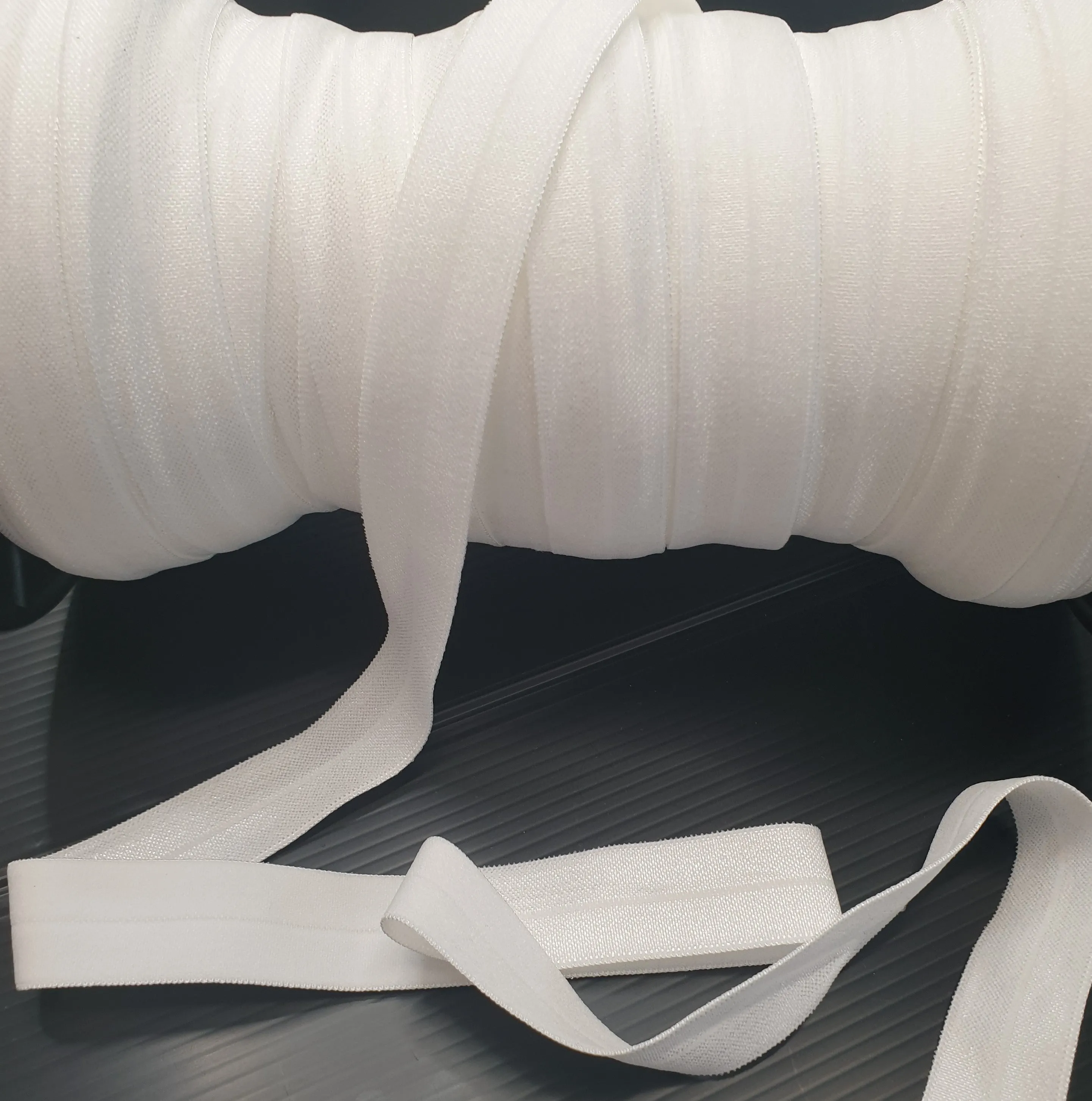 Lip/Foldover elastic- 20mm - White
