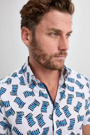 LOBSTERS POPLIN STRETCH SHORT SLEEVE SHIRT