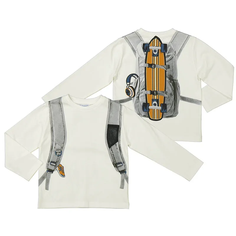 Long Sleeve Backpack T-Shirt 4.049