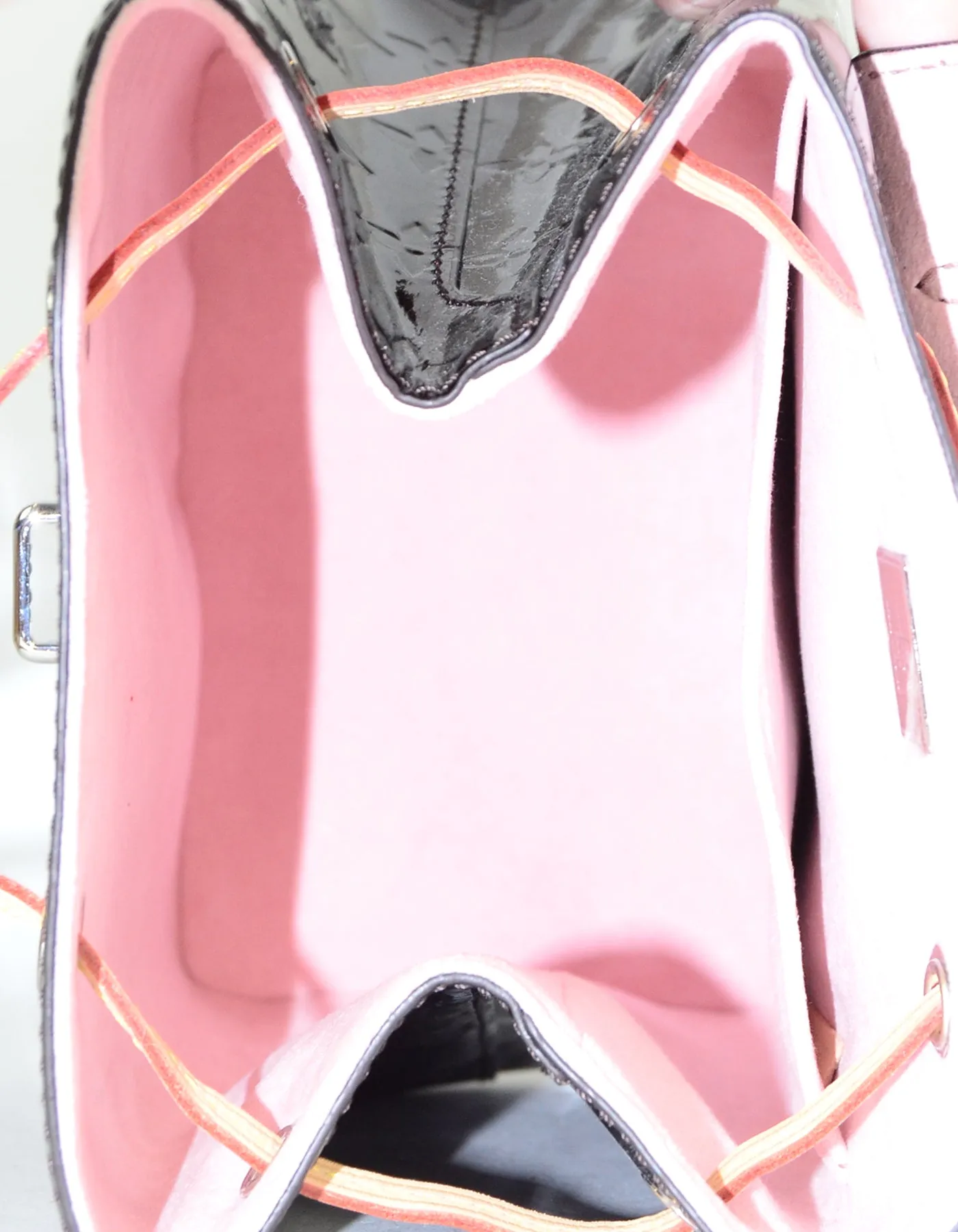Louis Vuitton 2018 Burgundy/Pink Monogram Vernis "Hot Springs" Backpack Bag