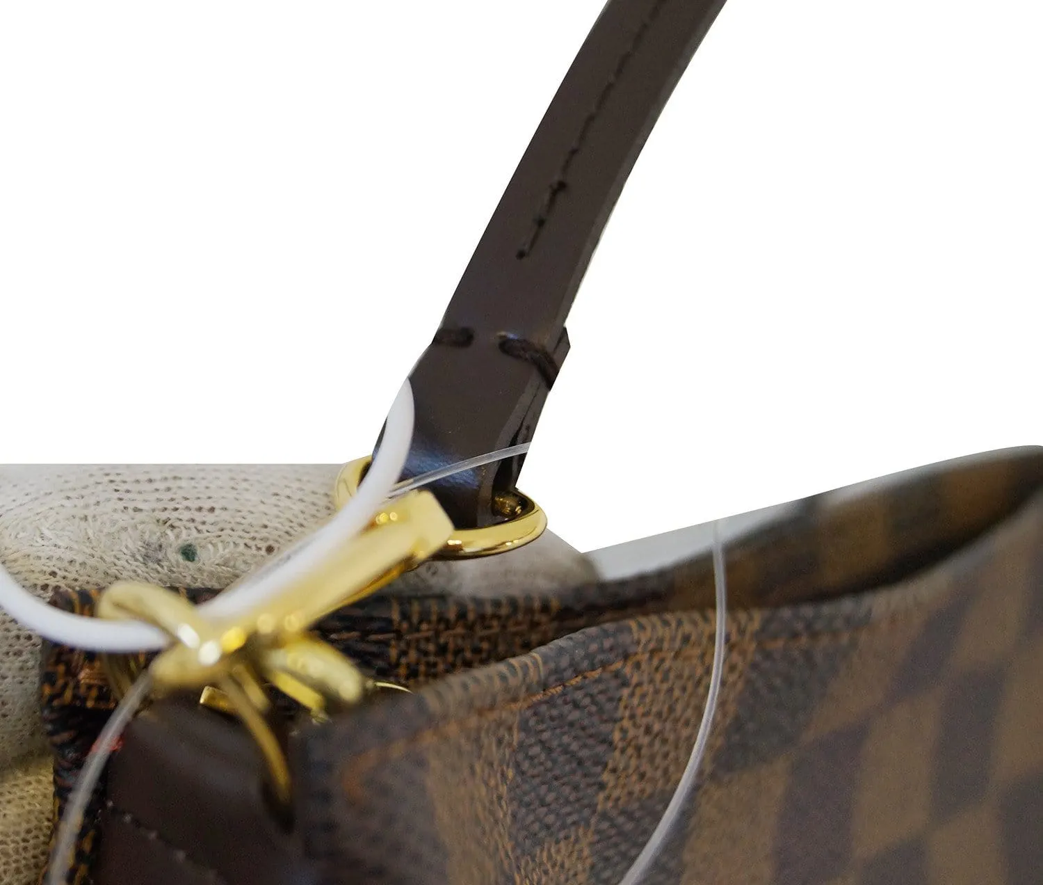 LOUIS VUITTON Damier Ebene Navona Pouch Handbag