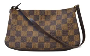 LOUIS VUITTON Damier Ebene Navona Pouch Handbag