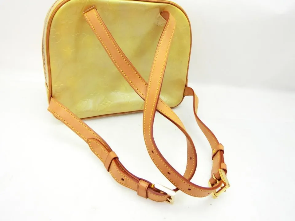 Louis Vuitton Green-Yellow Monogram Vernis Murray Mini Backpack 235740