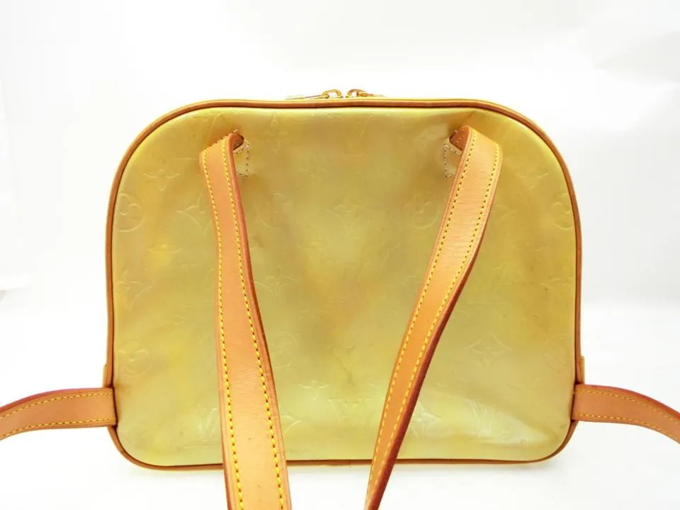 Louis Vuitton Green-Yellow Monogram Vernis Murray Mini Backpack 235740