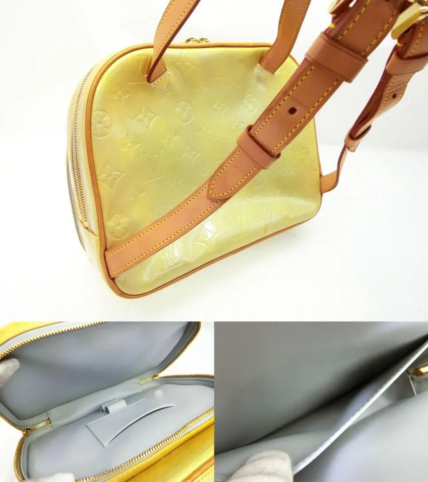 Louis Vuitton Green-Yellow Monogram Vernis Murray Mini Backpack 235740