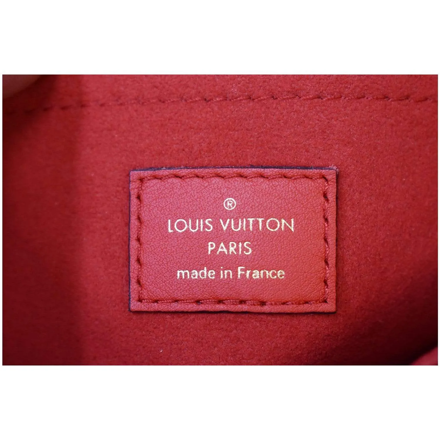 LOUIS VUITTON Locky BB Monogram Canvas Crossbody Bag Red