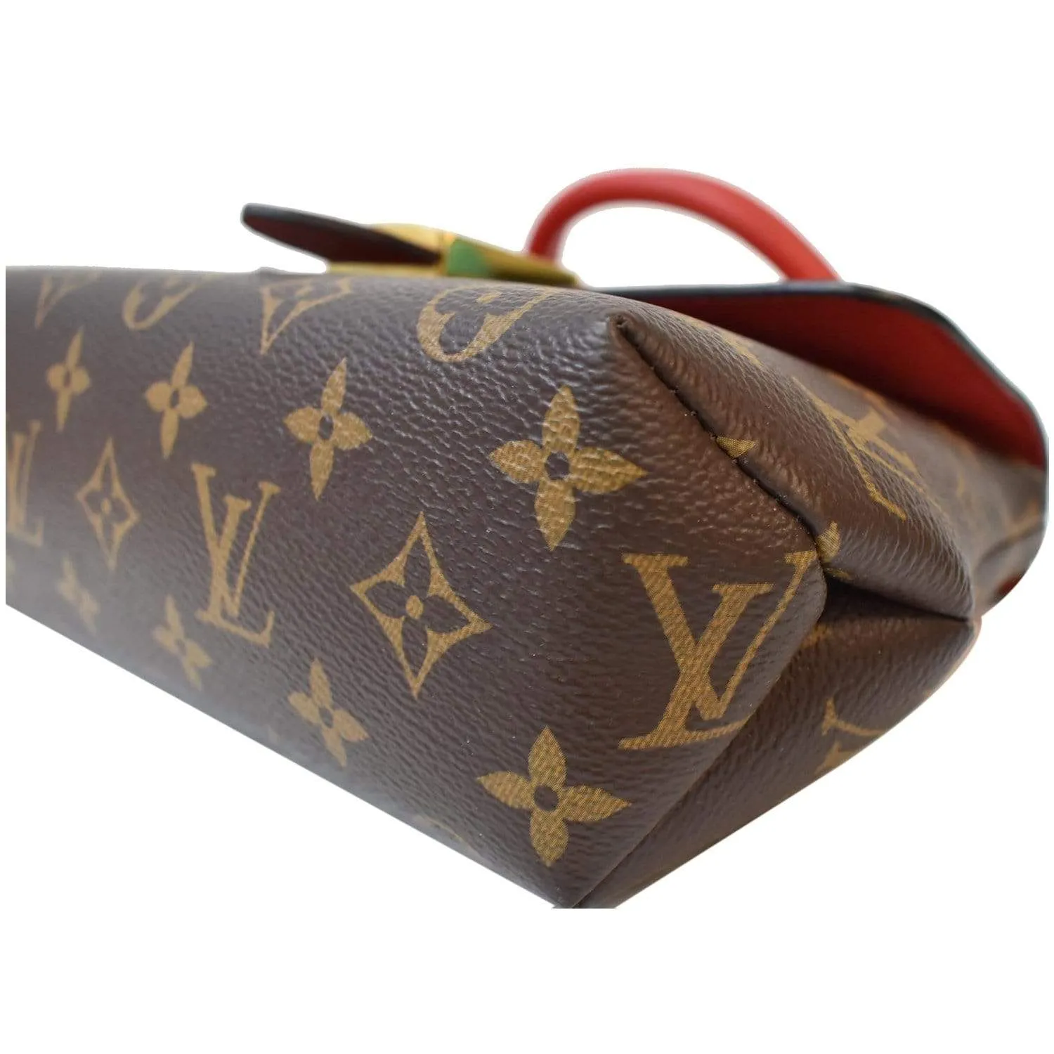 LOUIS VUITTON Locky BB Monogram Canvas Crossbody Bag Red