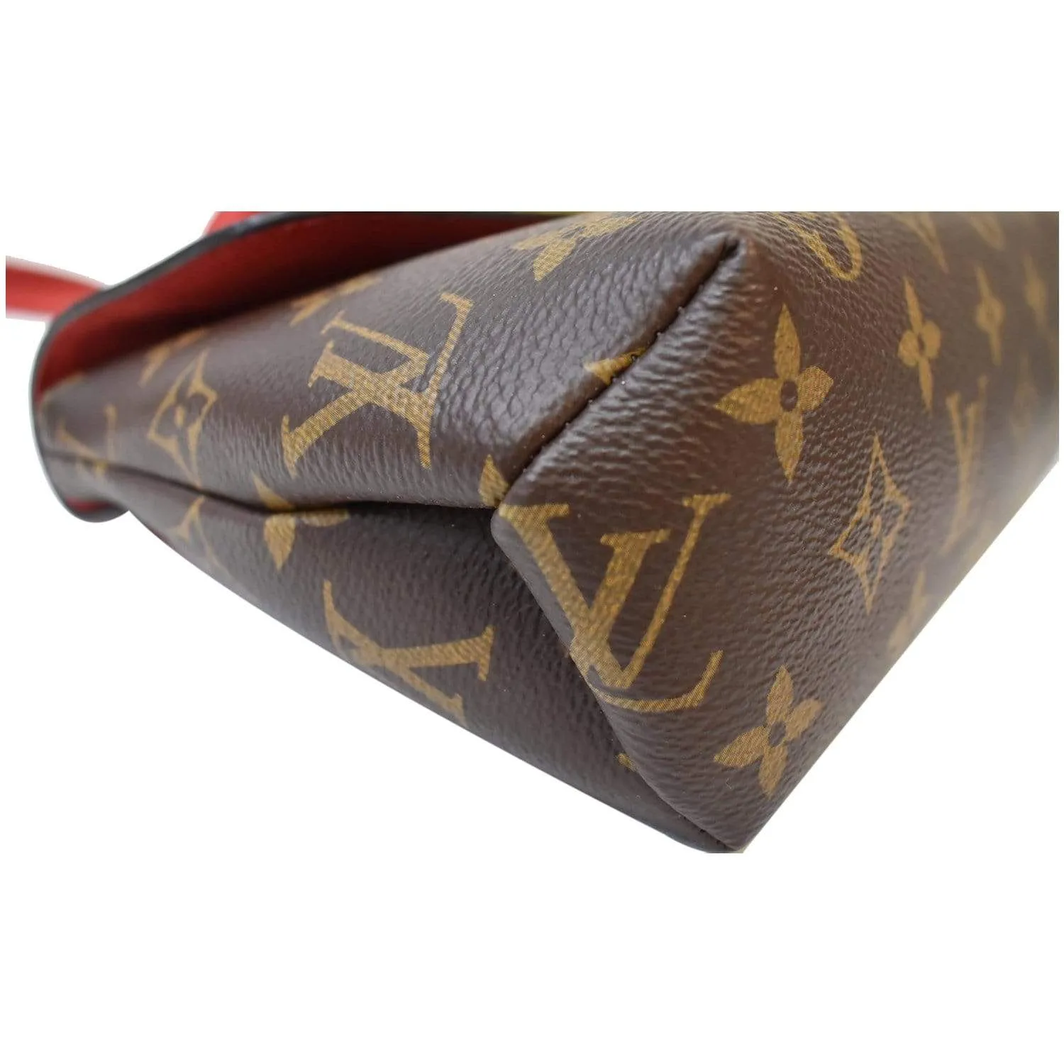 LOUIS VUITTON Locky BB Monogram Canvas Crossbody Bag Red