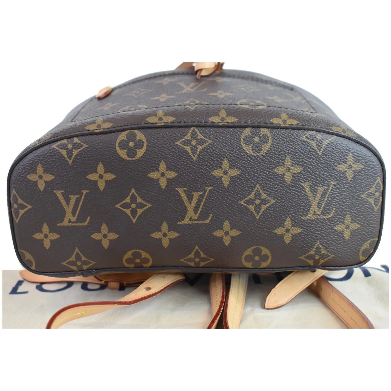 LOUIS VUITTON Montsouris NM Monogram Canvas Backpack Bag Brown