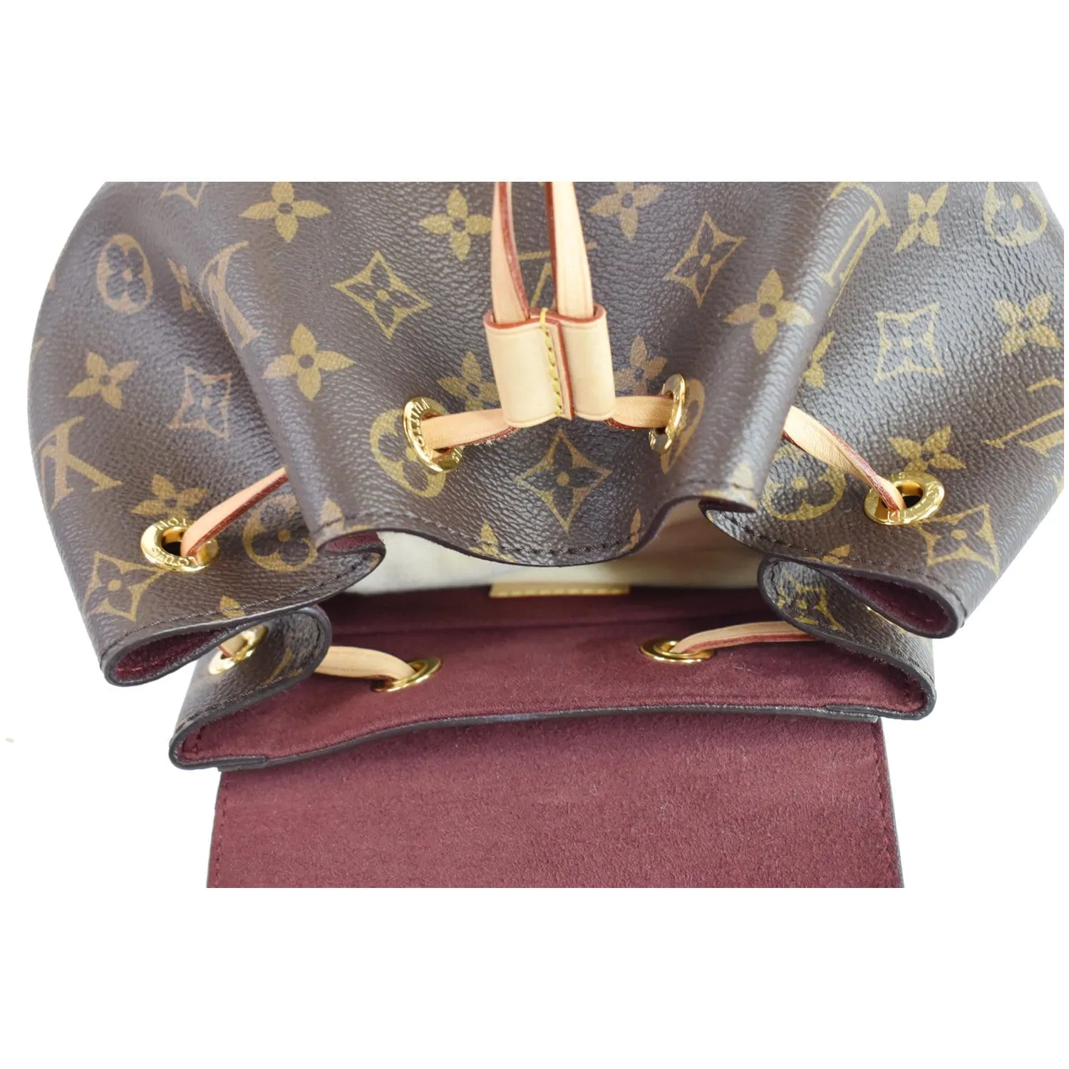 LOUIS VUITTON Montsouris NM Monogram Canvas Backpack Bag Brown