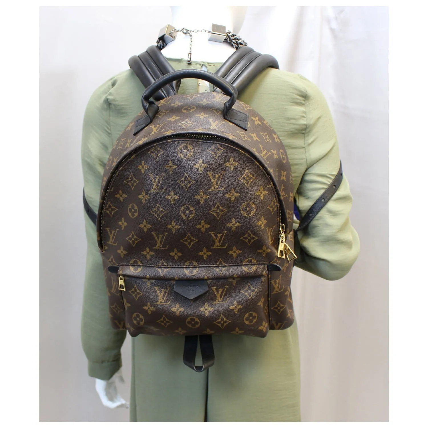 LOUIS VUITTON Palm Springs MM Monogram Canvas Backpack Bag