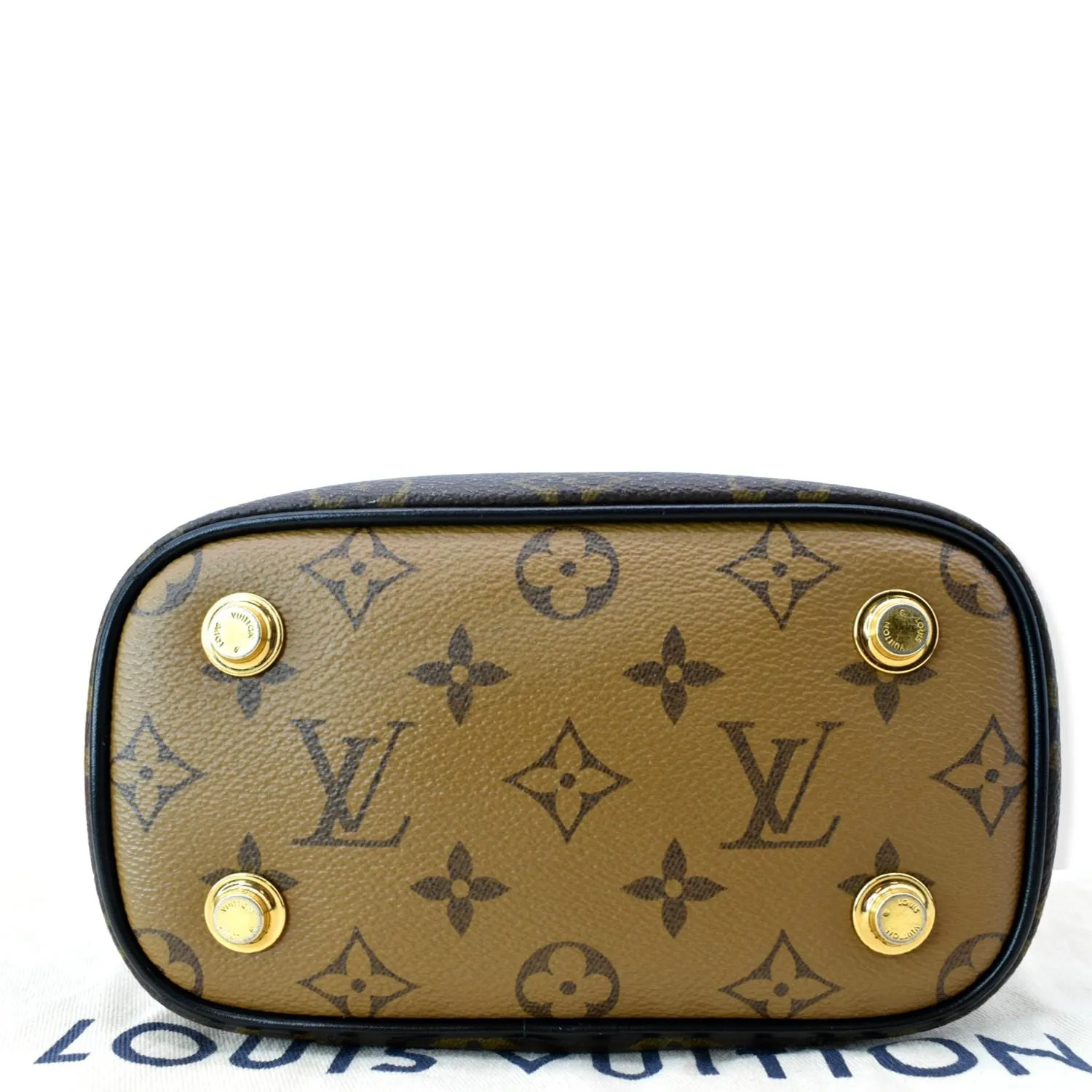 LOUIS VUITTON Vanity PM Monogram Reverse Canvas Crossbody Bag Brown