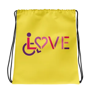 LOVE (for the Special Needs Community) Drawstring Bag