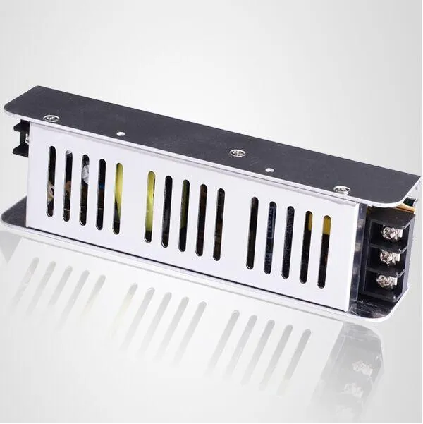 Low Profile Slim Metal House Screw Terminal Adapter Power Supply 110-220V AC to 12V / 24V DC