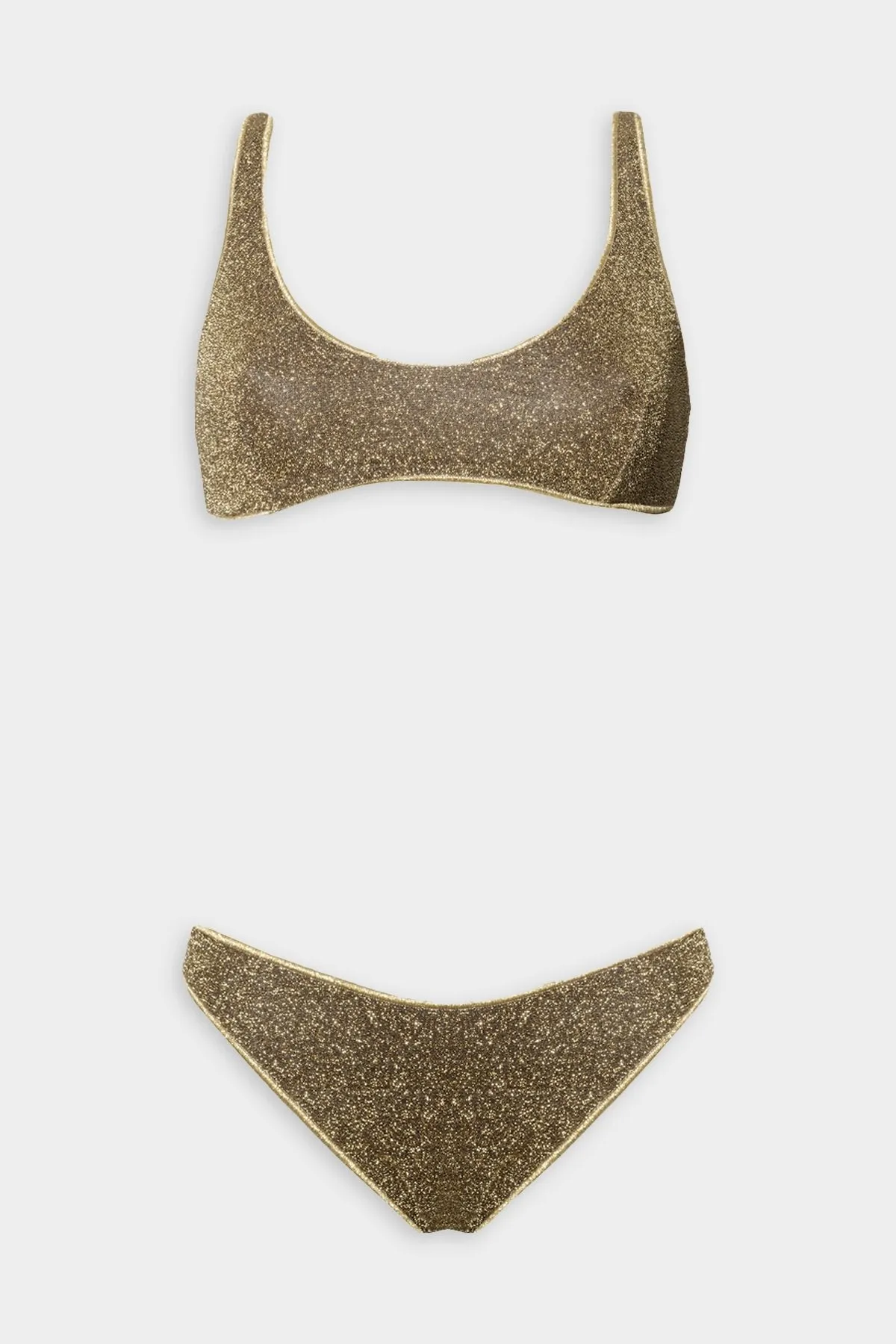 Lumiere Sporty Bra Bikini Set in Sand