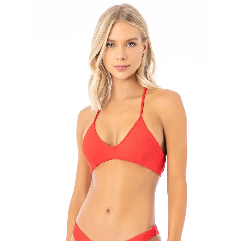 MAAJI SCARLET RED RIVER SPORTY BRALETTE TOP