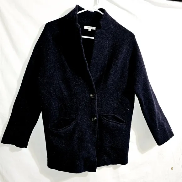 Madewell Blazer Sweater-Jacket Navy